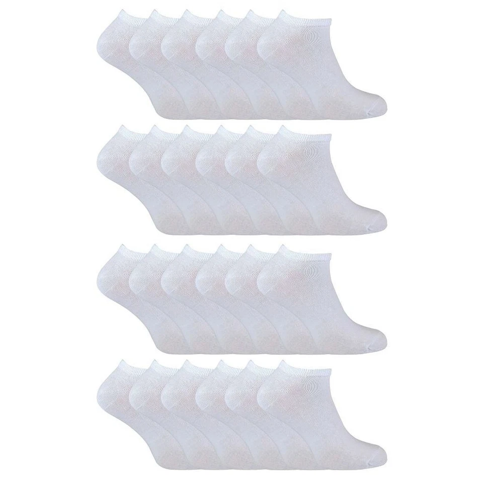 Sock Snob - 24 Pack Multipack Kids Cotton Trainer Socks - Image 1 of 1