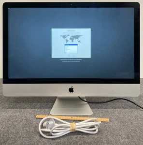 Apple iMac 2012 2K 27" AIO i5-3470 16GB RAM 1TB HDD w/Power Cord - Picture 1 of 4