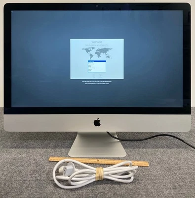 Apple iMac 2012 2K 27" AIO i5-3470 16GB RAM 1TB HDD w/Power Cord - Image 1 of 4