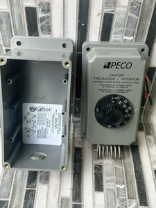 Peco TH109-009 Line Volt Tstat meccanico, aperto/chiuso in rialzo, interno/esterno, - Foto 1 di 10