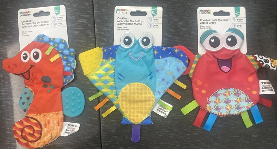 Lamaze Crinklies - Jack the Crab - with Chewy Corner