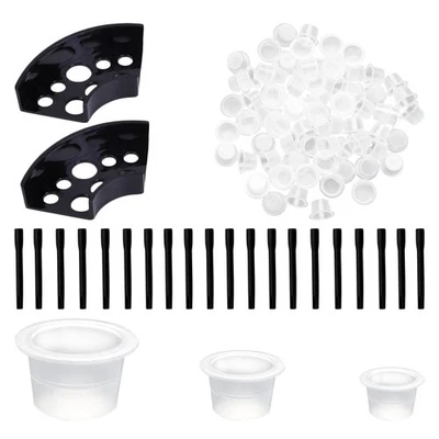 NUWIQ 300 Stück Tattoo Tintenbecher, Tinte Pigment Cups, Ink Cups Tattoo Zubehör, mit