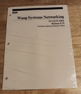 Wang Laboratories Systems Networking VS Netcore 8.31 Customer Release Notice NEW - Picture 1 of 2