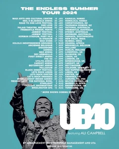 Affiche imprimée A3 A4 UB40 World Tour 2024 non encadrée - Photo 1/1