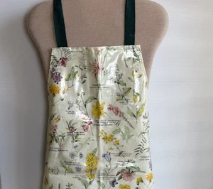 Ulster Weavers Schürze PVC & Baumwolle nicht mehr produziert botanischer Druck Made in UK SELTEN - Bild 1 von 8