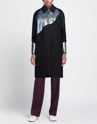 RRP€595 BEATRICE .B Flannel Coat IT42 US6 UK10 M Wool Blend Made in Italy - Image 1 of 4