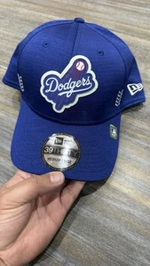 New Era 39Thirty Los Angeles Dodgers Hat Cap Blue Flex Fit Size M/L MLB Baseball - Picture 1 of 8
