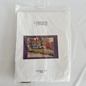 Candamar Designs Spring House 50860 Pond Picket Fence Cross Stitch Kit NEW - Picture 1 of 4