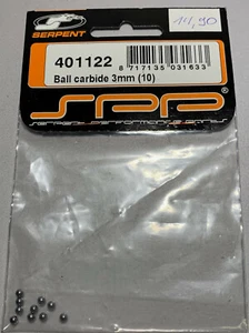 Serpent  S400 Ersatzteile Ball carbide 3mm Art.Nr 401122RC Modell - Bild 1 von 1