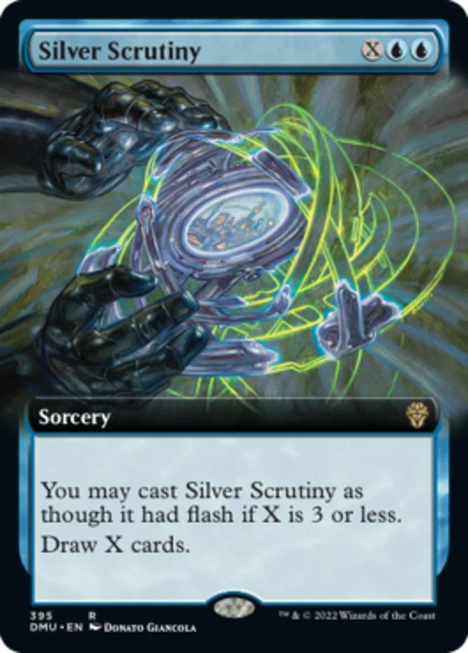 x1 Silver Scrutiny - Extended Art R MTG Dominaria United M/NM, English - Image 1 of 1