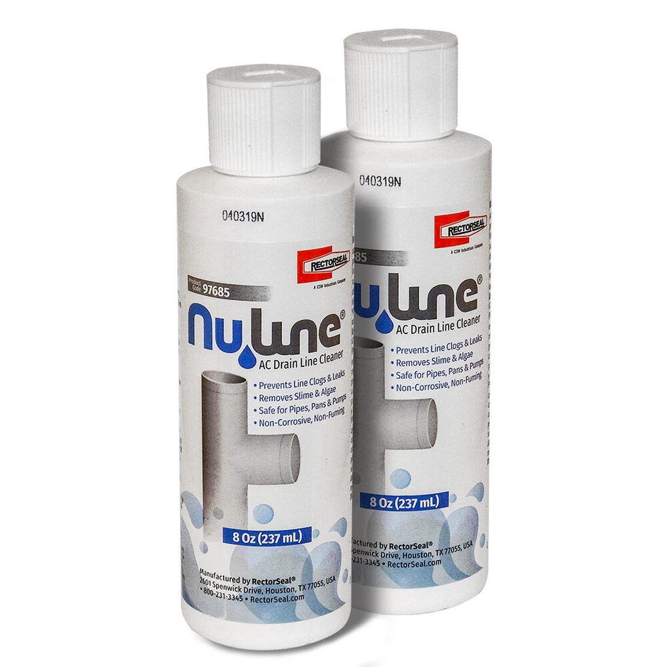 (2)-Pack NuLine HVAC Condensate Nu-Line Drain Cleaner, 8 Ounce