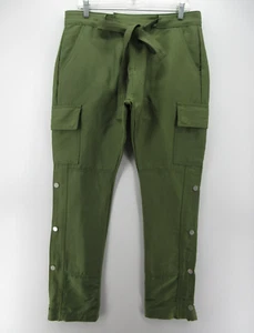 MNML Pants Men 33 Green Cargo Jogger Streetwear Ankle Snap Utility Outdoor 33X31 - Picture 1 of 10