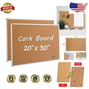 Durable 20 x 30 Inch Self-Healing Cork Board Set - Perfect for Home or Office - Picture 1 of 10