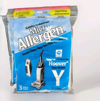 Genuine Hoover Windtunnel Type Y Allergen Vacuum Cleaner Bag 5 Pack 43-6558 - Image 1 of 3