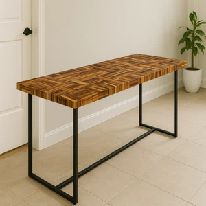 Yellow Tiger Eye Dining Table, Tiger Eye Centre Table, Coffee Table, Home Decor - Picture 1 of 10