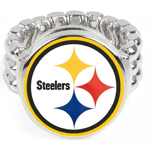 Pittsburgh Steelers Special Silver Mens Womens Football Ring Fits All Jewelry D2 Cover