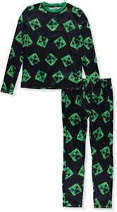 MINECRAFT CREEPER Insulating Warm Underwear Pants Top Set NWT Boys Size 4-5 $30 - Picture 1 of 1