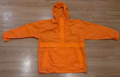 Chaqueta cortavientos J Crew SPORT Anorak suéter con capucha naranja nailon - M Foto 1 de 4