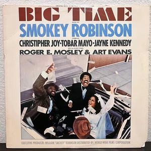 SMOKEY ROBINSON - Big Time Movie Soundtrack (w/Insert)- 12" Vinyl Record LP - VG - Picture 1 of 4