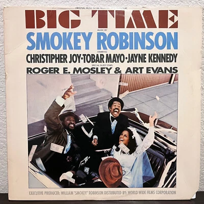 SMOKEY ROBINSON - Big Time Movie Soundtrack (w/Insert)- 12" Vinyl Record LP - VG - Image 1 of 4