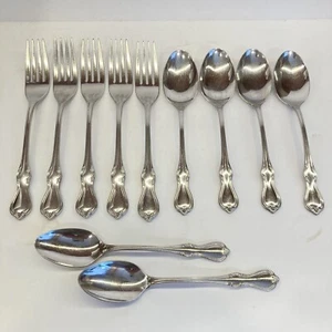 Reed & Barton Camelot Stainless 11 pieces Mixed Lot Flatware Spoons and Forks - Picture 1 of 6