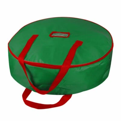 25"/30"/36" Christmas Wreath Storage Bag Garland Container Double Sleek Zipper - Image 1 of 4
