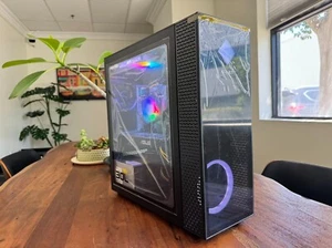 Gaming PC RGB Desktop Computer i7 32GB 1TB SSD 2TB NVIDIA GTX 1050 WIFI WIN10 - Picture 1 of 11