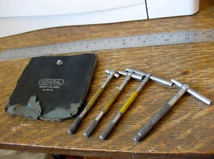 Juego de 4 Medidores Telescópicos Herramienta General Nº Medidor 99S Starrett Hecho en EE. UU. - Imagen 1 de 4