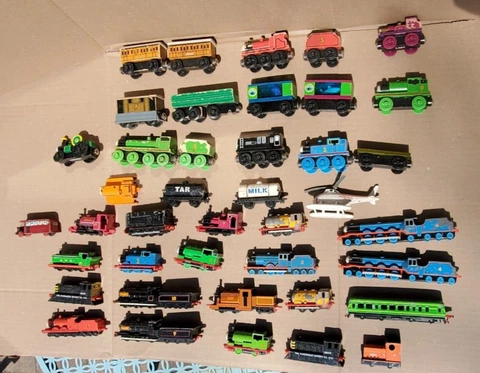 Thomas Friends Wooden Railway & ERTL Train Tank Lot x39 - FAIR - Henry Donald Cover