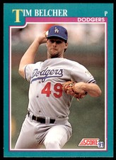 1991 SCORE TIM BELCHER LOS ANGELES DODGERS #187