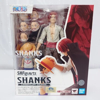 S.H.Figuarts One Piece Shanks & Monkey D. Luffy Childhood Bandai Japón Nuevo Foto 1 de 4
