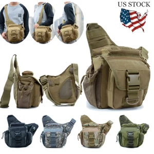 Outdoor Tactical Molle Chest Bag Men Crossbody Sling Messenger Shoulder Pack USA - Picture 1 of 18