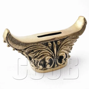 Cuchillo CooB protector de dedos bronce liso para cuchillos personalizados refuerzo de mango #27 - Imagen 1 de 6