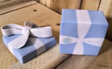 Tiffany & Co. Blue Bone China Porcelain Jewelry Present Gift Trinket Box Japan 