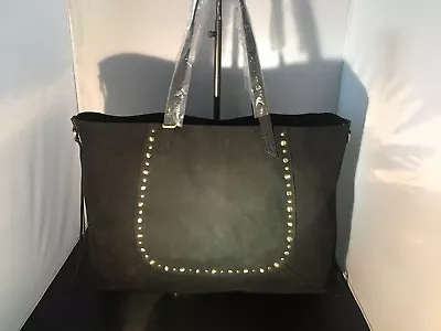 Hobo Int’l NWT Journey Black Nubuck Large Tote w/nailheads & Pockets - Image 1 of 4