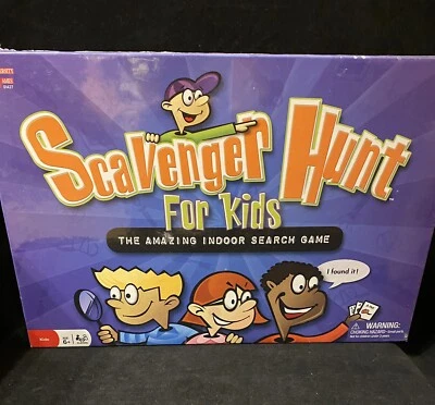 Nuevo juego de mesa interior Scavenger Hunt for Kids envuelto en encogimiento universitario Foto 1 de 2