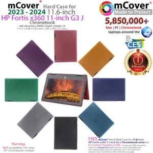 NEW mCover® HARD CASE for 2023-2024 11.6" HP Fortis x360 11 inch G3 J Chromebook - Picture 1 of 15