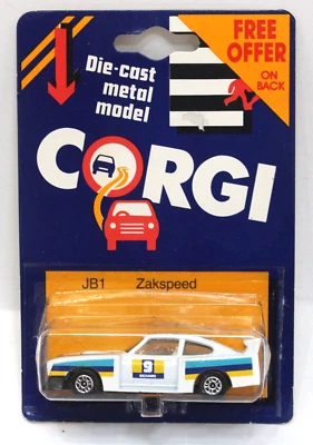 Corgi Juniors JB1 Zakspeed Ford Capri 3.0S MOC 1984 England Made - Image 1 of 2