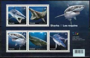 Canada - Scott 3105 - Souvenir Sheet - Sharks - 2018 - Picture 1 of 1