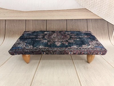 Small stool Upholstered footstool Bench with cushion Resting stool Foot bench - Image 1 of 4