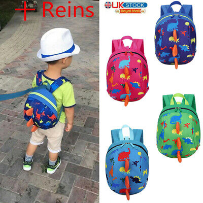 Cartoon Kids Baby Toddler Safety Harness Backpack Security Strap Bag With Reins • 6.99£