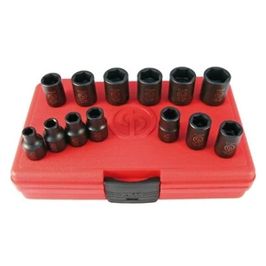Chicago Pneumatic 3/8" Drive 6 Point 13 Piece Standard Metric Impact Socket Set - Picture 1 of 1