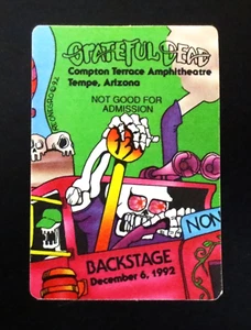 Grateful Dead Backstage Pass Puzzle Truck Tempe Arizona AZ ASU 12/6/92 12/6/1992 - Picture 1 of 19