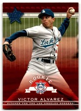 2002 Leaf Rookies & Stars Victor Alvarez Rookie Los Angeles Dodgers #389