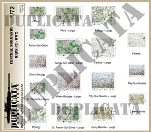 Accesorio Diorama/Modelo - 1/72 Mapas Aliados - Normandía Central, Francia #2 - Segunda Guerra Mundial - Imagen 1 de 3