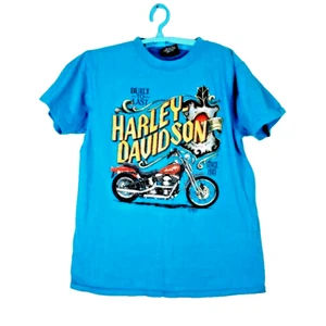 Harley Davidson Men's V-Twin Cycles Kenmore New York Tee Shirt Size Medium - Picture 1 of 3