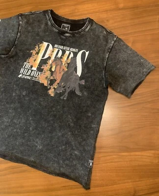 Prps Horses T-Shirt Mens L Black Gray Raw Hem Bruised Never Broken Wild Ones - Image 1 of 4