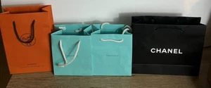 4er Set Chanel/Hermes/Tiffany + Co Multicolor Geschenktüten - Bild 1 von 7