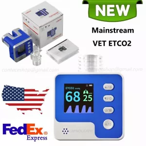CA10M-VET Animal Mainstream Capnograph ETCO2 End-tidal CO2 Respiration Monitor - Picture 1 of 10
