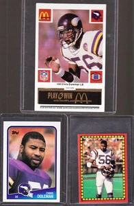 CHRIS DOLEMAN Rookie 1988 Topps #157 1988 Topps Sticker & 1986 McDONALD'S HOF - Picture 1 of 3